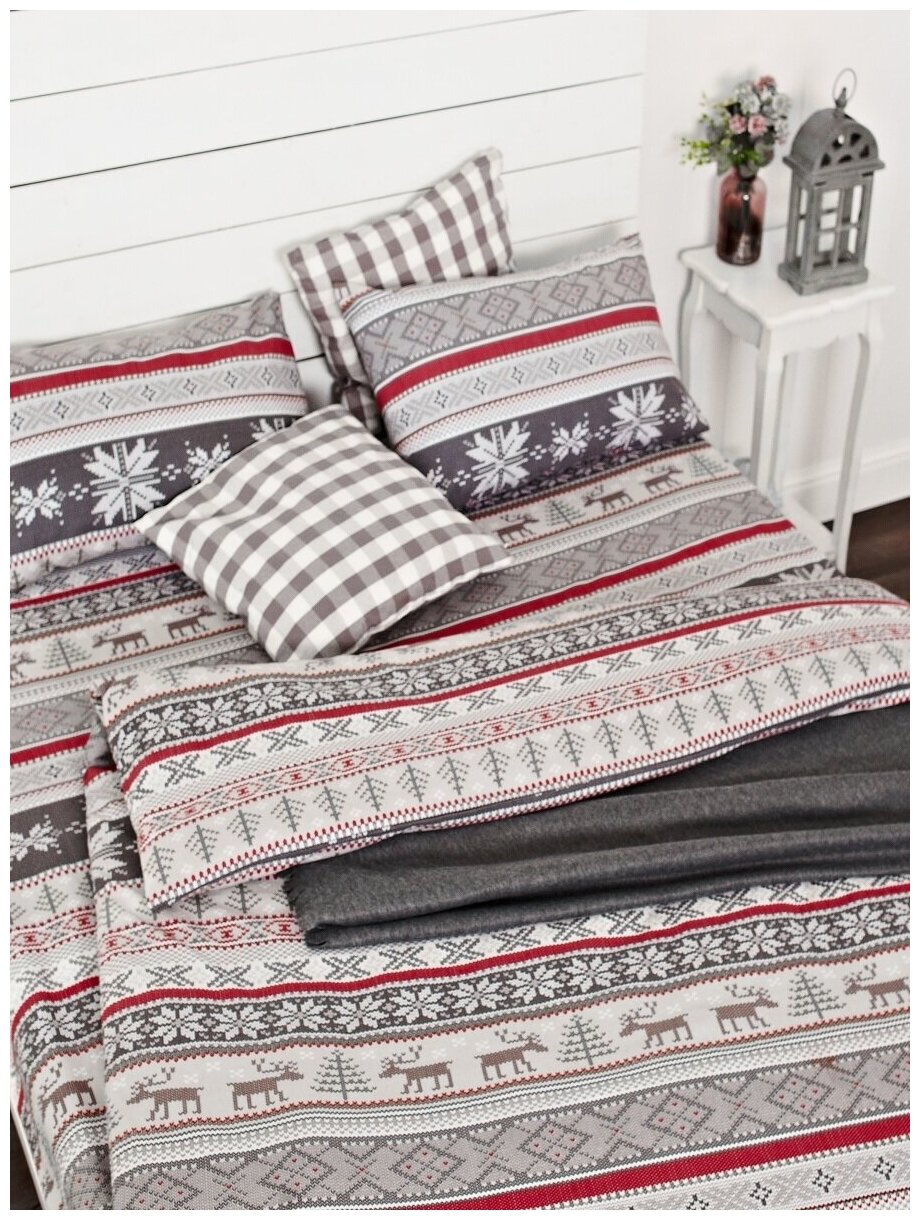 фото Комплект постельного белья "Норвежский узор"(1,5 спальный) 70*70