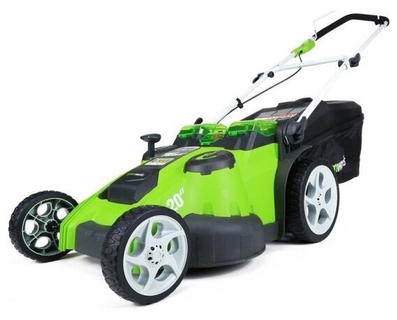 Газонокосилка аккумуляторная Greenworks G40LM49DB Twin Force, 40V, 49 см (без АКБ и ЗУ)