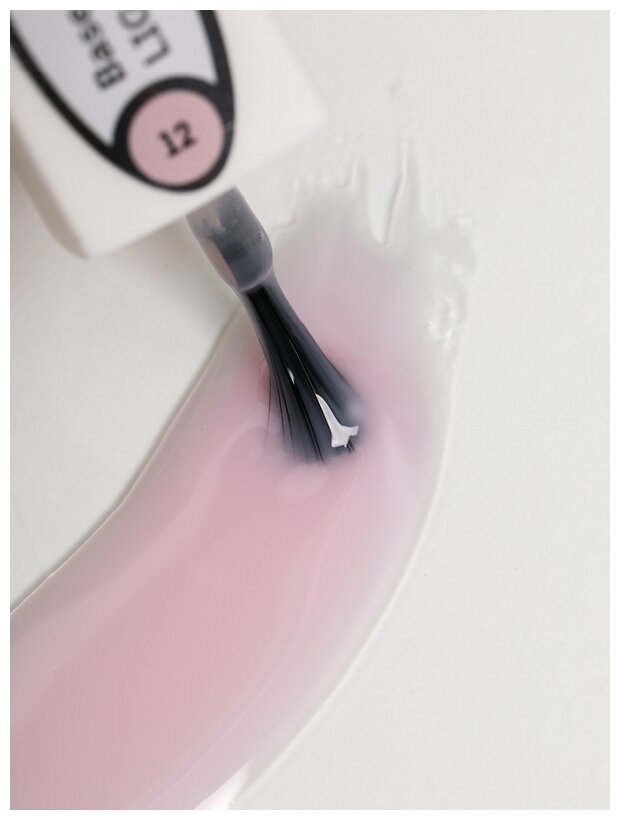E.MI База камуфлирующая для ногтей, № 07 молочный розовый / E.MiLac Base Gel 9 мл - фото №2