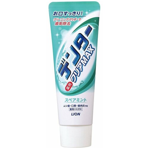 Купить LION япония Зубная паста Натуральная мята Dentor Clear MAX Natural Mint, 140 г