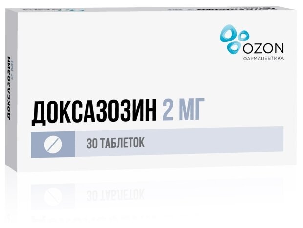 Доксазозин таб., 2 мг, 30 шт.