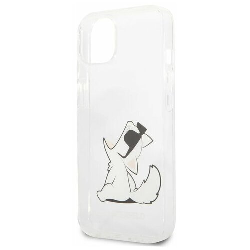 фото Lagerfeld для iphone 13 чехол pc/tpu choupette fun hard transparent karl lagerfeld