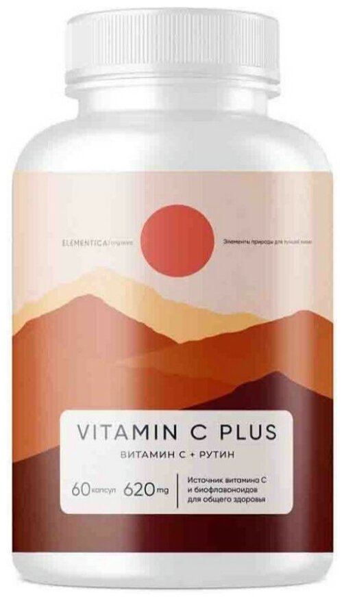 Рутин Elementica Vitamin C + Rutin, 60 капс. — купить в интернет ...