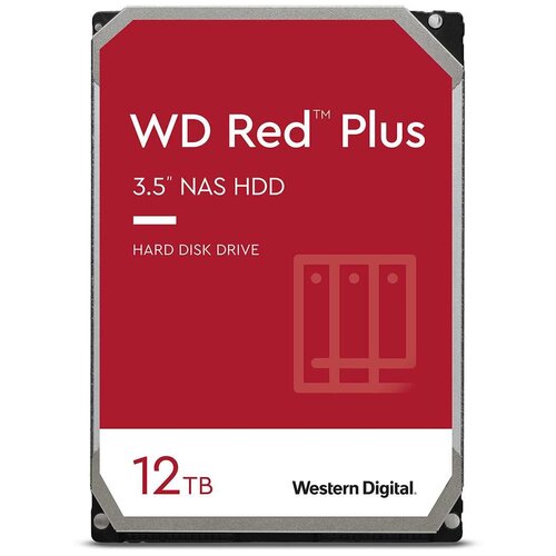 Жесткий диск WD SATA-III 12Tb WD120EFBX NAS Red Plus (7200rpm) 256Mb 3.5