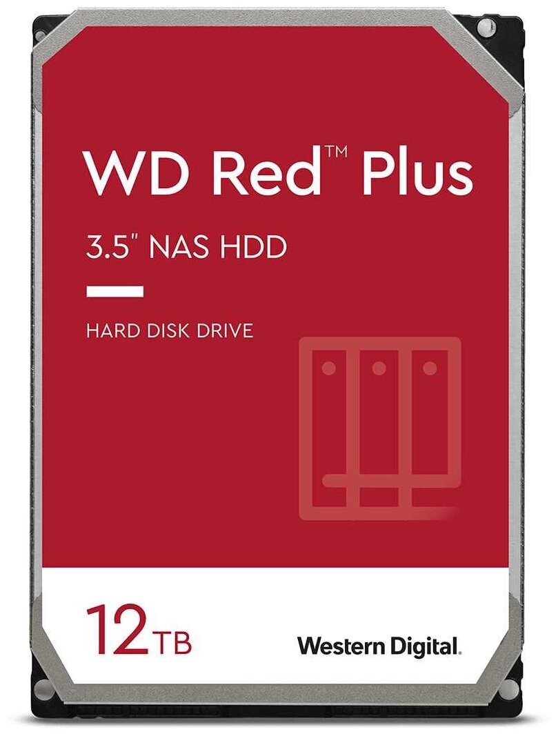 Жесткий диск WD Red Plus WD120EFBX 12TB, SATA III, 3.5"