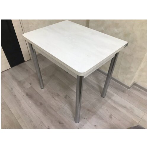 Стол обеденный раздвижной 80 см на 60(120) см белый