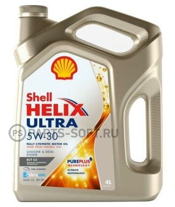 Масло моторное SHELL Helix Ultra ECT 5W-30 4л. SHELL / арт. 550046363 - (1 шт)