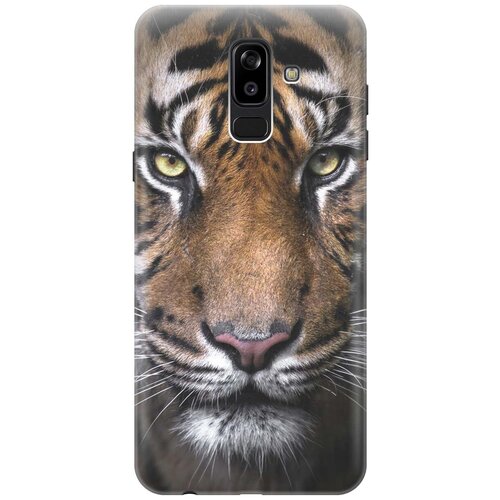 фото Re:paчехол - накладка artcolor для samsung galaxy j8 (2018) с принтом "тигр"