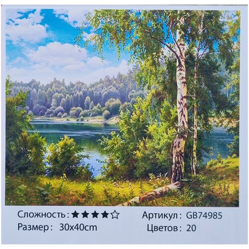 Алмазная мозаика 30*40 см на подрамнике. GB74985