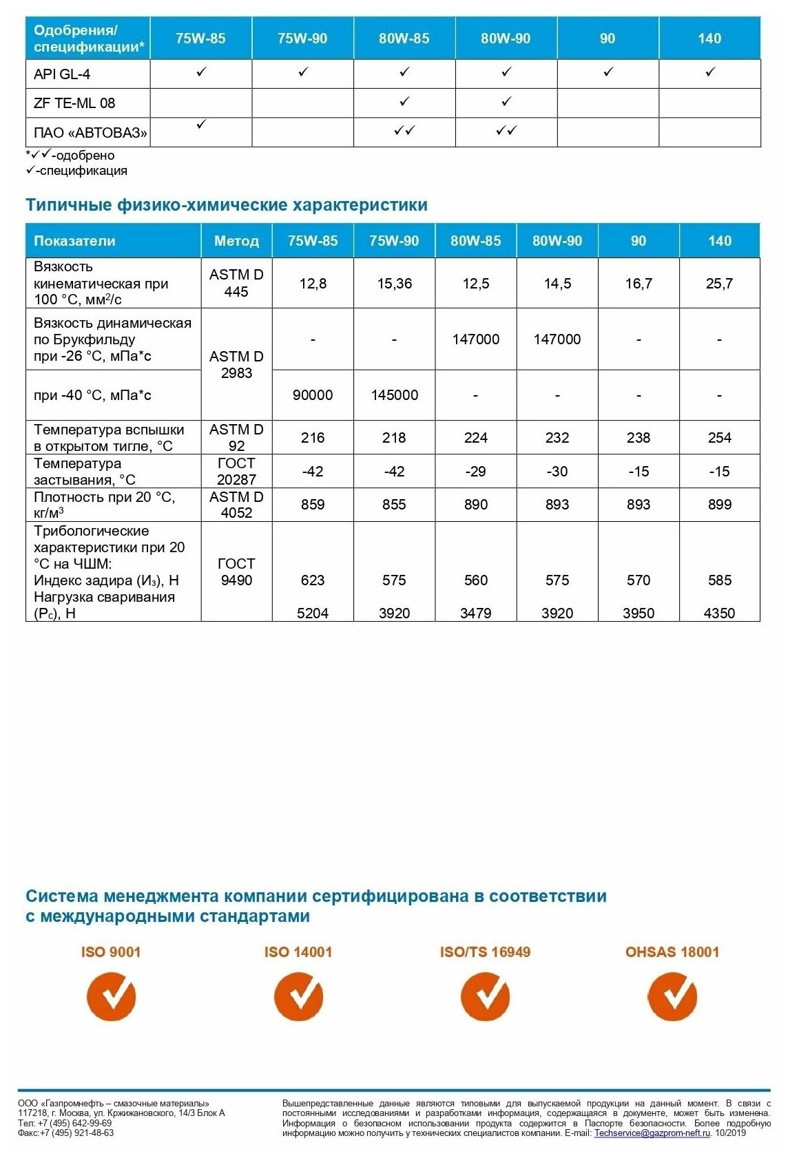 Масло трансмиссионное синтетическое GAZPROMNEFT , 80W-90, 20л - фото №4