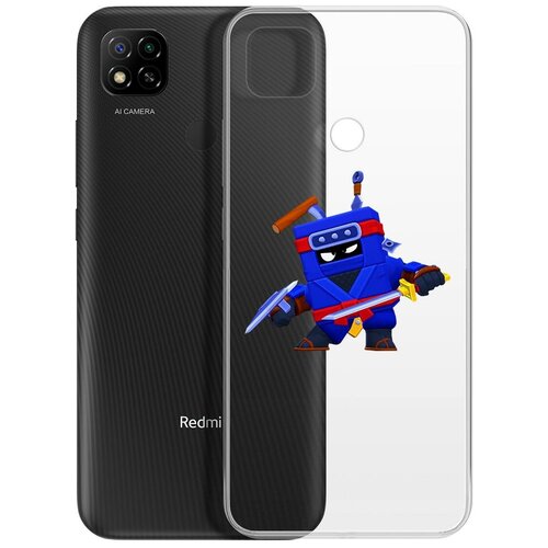 фото Чехол-накладка clear case brawl stars-ниндзя эш для xiaomi redmi 9c krutoff group