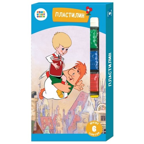 Пластилин Синеполис Союзмультфильм Малыш и Карлсон 6 цветов СМФ 12074 6 цв 100 г 314₽