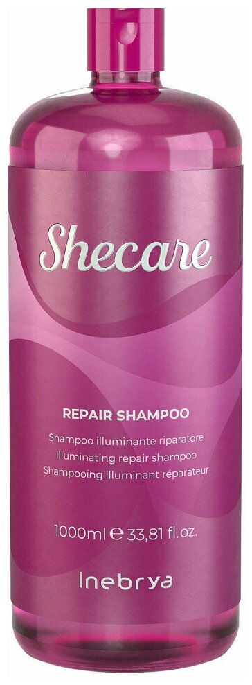 Шампунь для восстановления и блеска волос Repair Shampoo Inebrya Shecare, 1000 мл