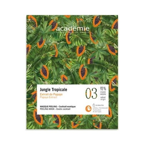 Освежающая маска Экзотический коктейль, 20 мл/ Papaya Expract Peeling Mask, Academie (Академи)