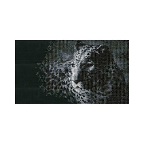 фото Набор для вышивания мулине нитекс арт.0036 леопард 36х20 см nitex