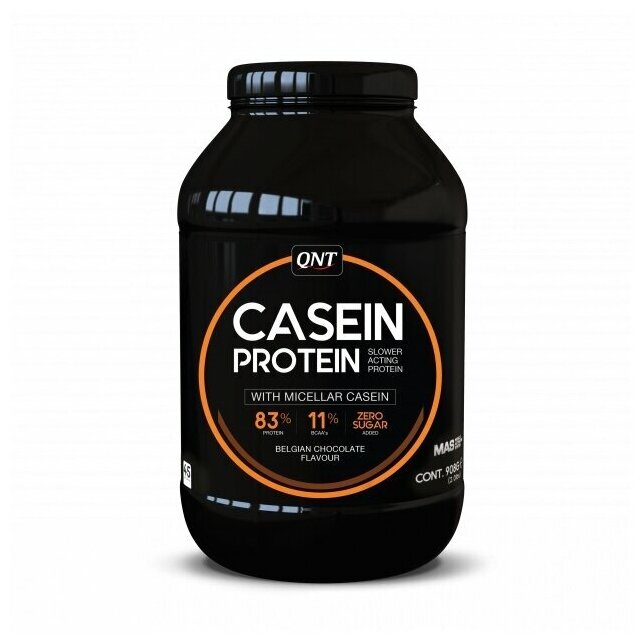 QNT CASEIN PROTEIN Belgian Chocolate 908 g/ "Казеин протеин" бельгийский шоколад 908гр