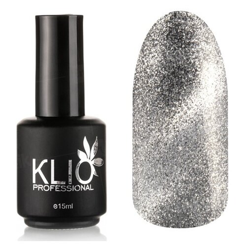 KLIO Professional Верхнее покрытие Top Silver Cat, Silver, 15 мл hit верхнее покрытие disco top silver 9 мл