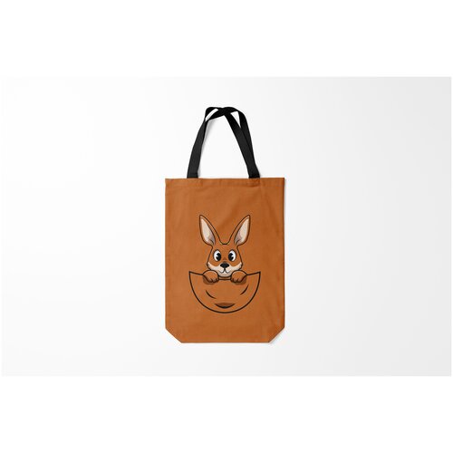 фото Сумка-шоппер / 31х42 см / звери / разные кенгуренок в сумке burnettie