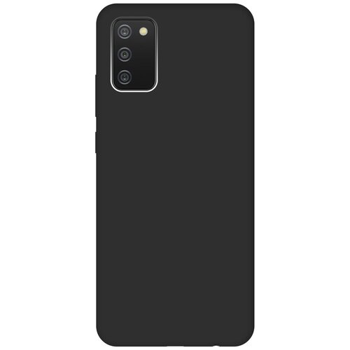 Чехол - накладка Soft Touch для Samsung Galaxy A02s черный