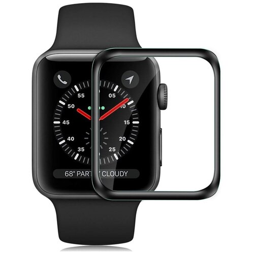 Ультратонкое полимерное стекло Barn &Hollis Apple Watch (s4/s5) - 40 mm Full screen (3D) черный