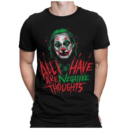 фото Футболка design heroes джокер / клоун мужская черная s