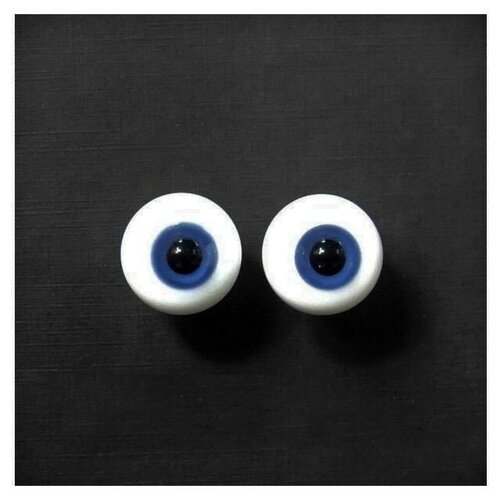 Купить Dollmore - Glass Eye 14 mm (Глаза стеклянные синие 14 мм для кукол Доллмор)