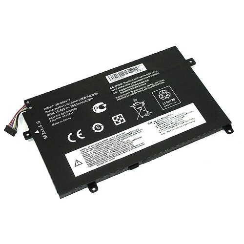 Аккумуляторная батарея для ноутбука Lenovo E470, E475 (01AV411) 10,95V 3650mAh OEM клавиатура для ноутбука lenovo thinkpad e470 e475 черная с джойстиком