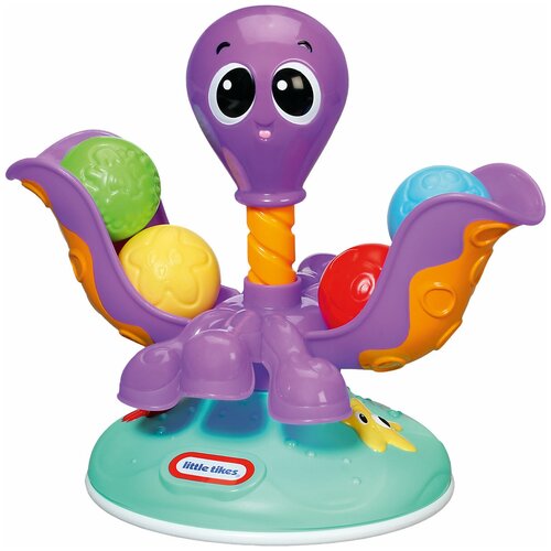 Little Tikes Развивающая игрушка, Вращающийся осьминог каталка игрушка little tikes lil ocean explorers push n glow fish 639739 оранжевый