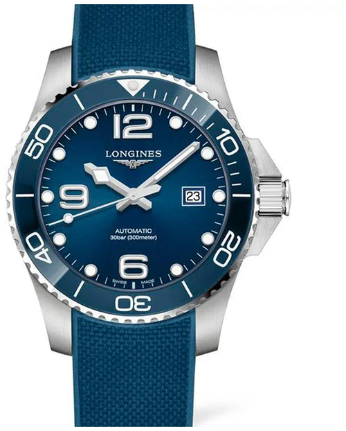 Наручные часы LONGINES Наручные часы Longines HydroConquest L3.782.4.96.9, синий, серебряный