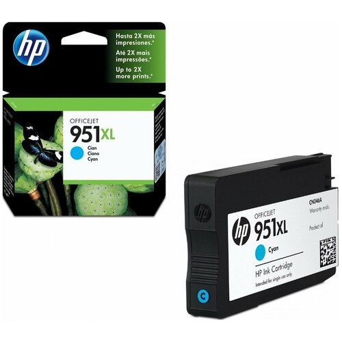 Картридж струйный HP CN046AE OfficeJet 81008600 951XL голубой оригинальный 6763₽