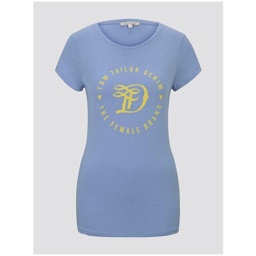 фото Футболка tom tailor, размер xs, голубой (21348)