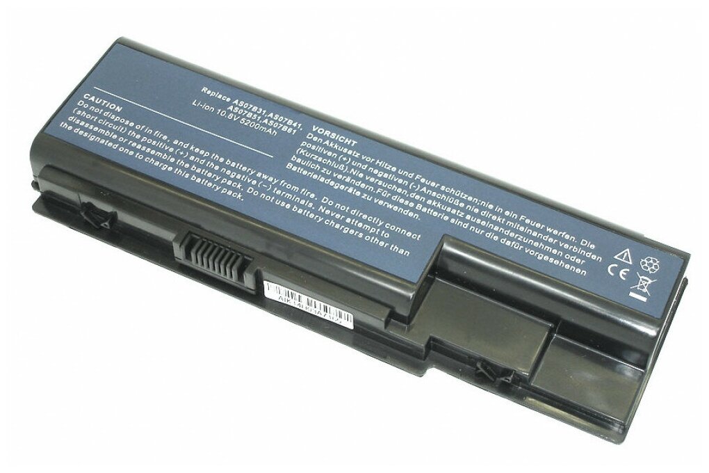 Аккумулятор (Батарея) для ноутбука Acer Aspire 5520 5920 6920G 7520 (AS07B31) 11.1V 5200mAh REPLACEMENT черная