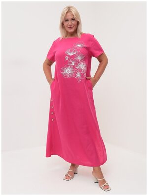 Платье BrandStoff, размер 52, розовый