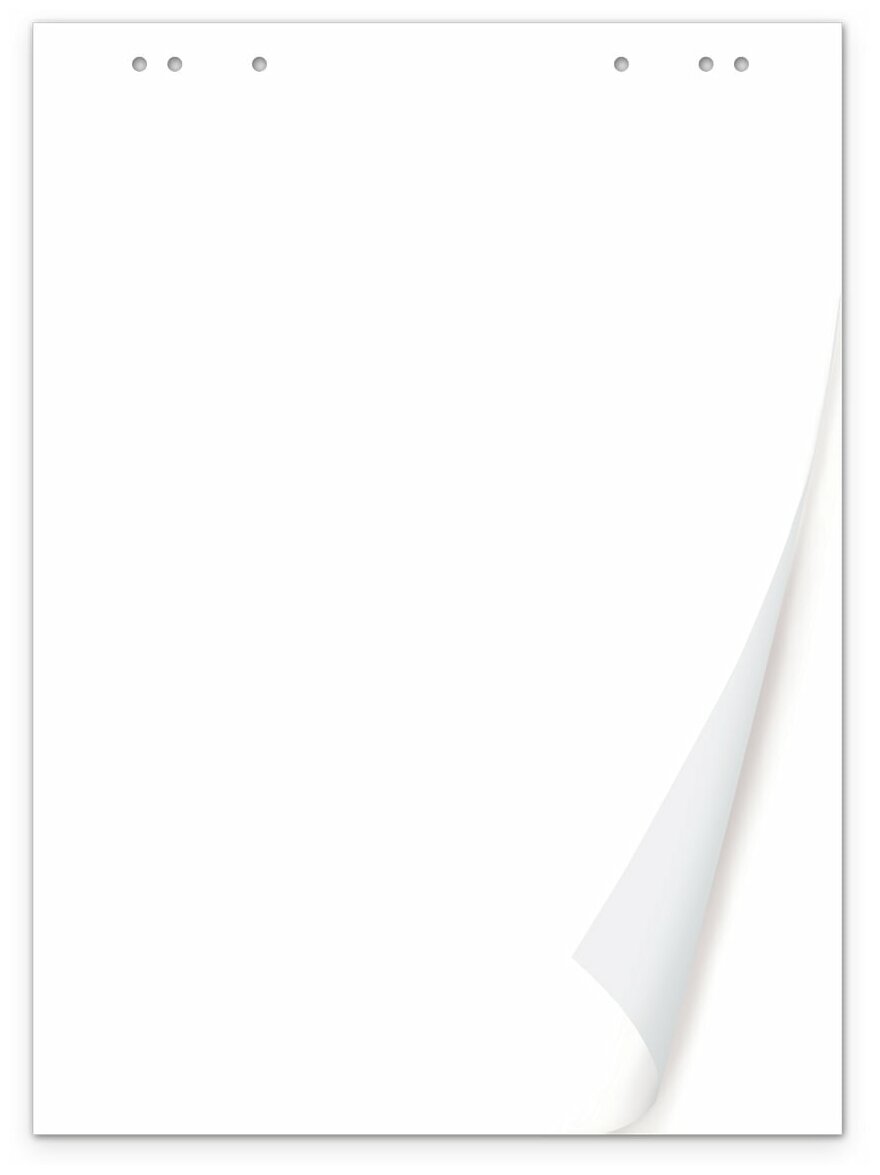 Блокнот для флипчарта Brauberg, 50 листов, чистые, 67.5х98 см, 80 г/м2