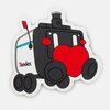 Магнит Яндекс Магнит «Робот-доставщик Яндекса влюблённый» - изображение