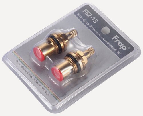 Изображение товара Кран-букса с керамическими вставками Frap F52-13 1/2", 90 градусов, 2 шт