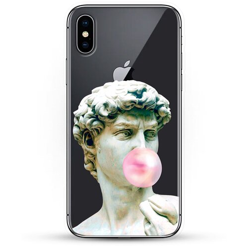 фото Силиконовый чехол давид на apple iphone x andy & paul