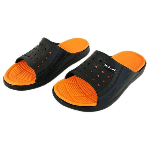 фото Шлепанцы mad guy strike (черн/оранж) (42)
