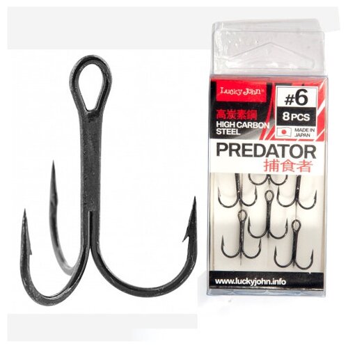 фото Крючки-тройники lucky john predator сер. ljh236 разм.001/0 6 шт.