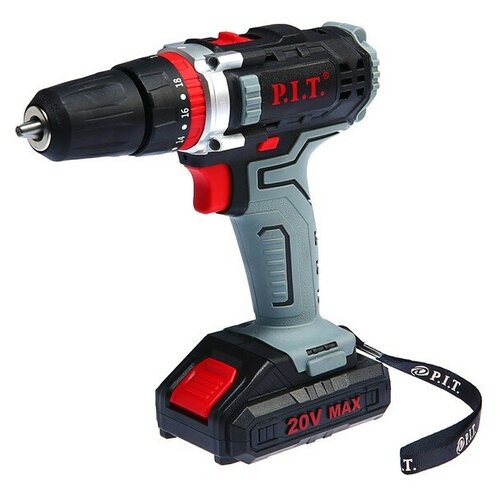 Дрель-шуруповерт PIT PSR 18-D1 F ударная 18 В 2х15 Ач Li-ion 4501450 обмин 30 Нм 882200₽