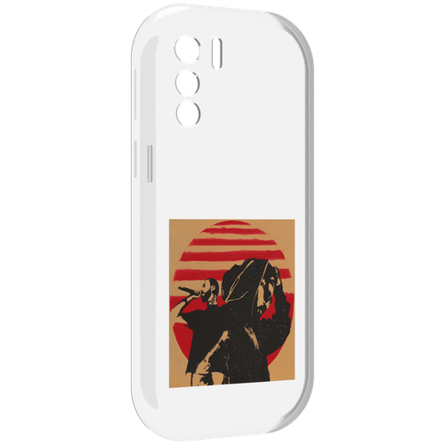 Чехол MyPads Утопия Мияги и Энди панда для UleFone Note 13P задняя-панель-накладка-бампер