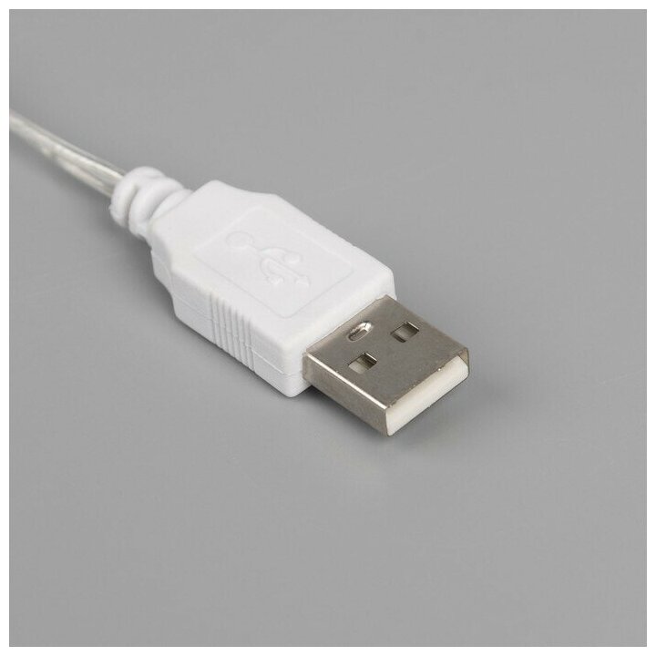 Неоновая вывеска "Молния" 13*33,5 см, USB, свечение голубое - фотография № 3