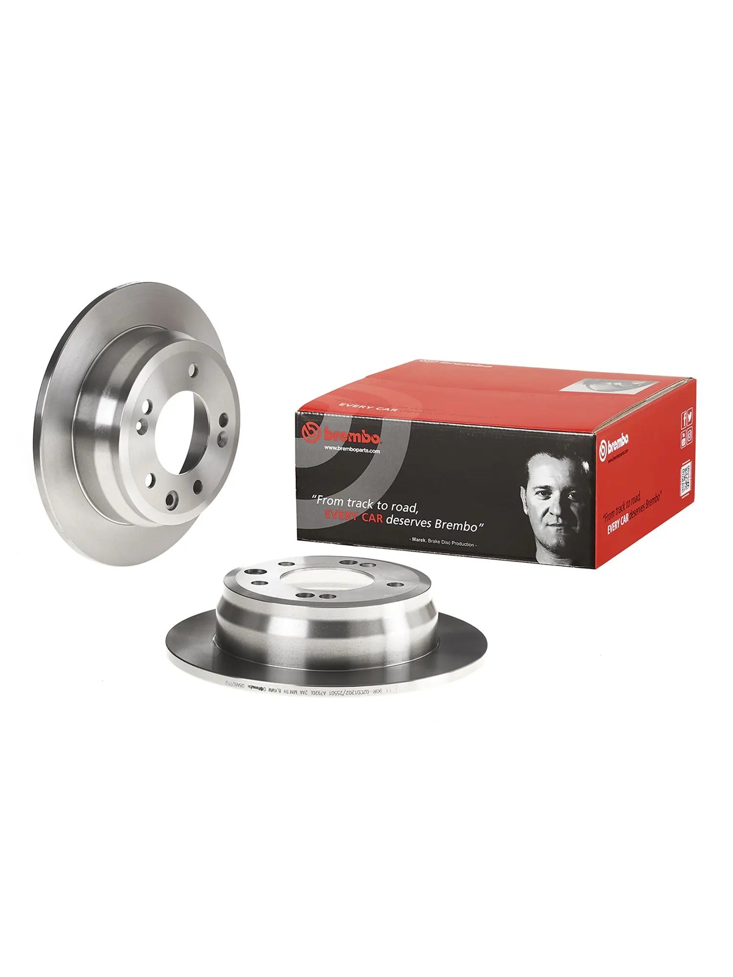 Диск тормозной сплошной задний BREMBO (08. A869.10) Prime Standard