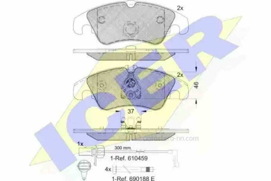 Колодки Тормозные Дисковые Передн, Audi: A4 1.8 Tfsi/1.8 Tfsi Quattro/2.0 Tdi/2.0 Tdi Quattro/2.0 Tdi/2.0 Tdi Quattro/2.0 Tfsi/2.0 Tfsi Quattro/2.7 Tdi/3.0 Tdi Quattro/3.2 10- Icer арт. 181862-202