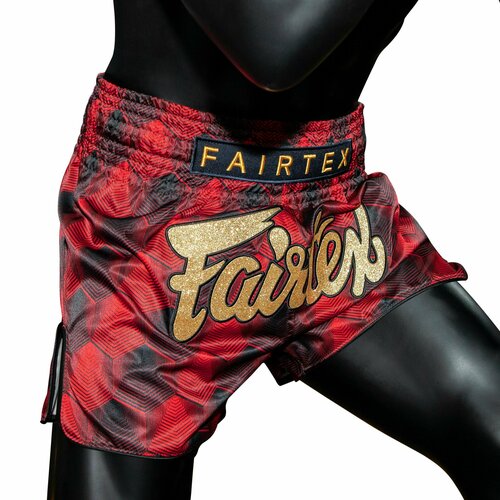 фото Шорты fairtex, размер 52, золотой, красный