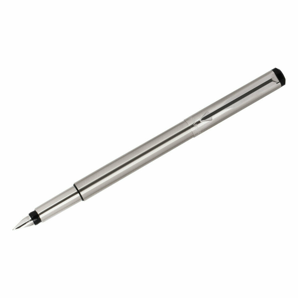 Ручка перьевая Parker "Vector Stainless Steel" синяя, 0,8мм, подарочная упаковка, 347068