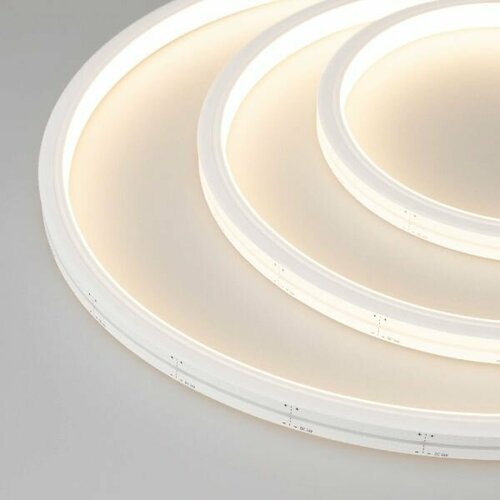 Светодиодная герметичная лента Arlight MOONLIGHT-SIDE-A140-12 x17mm 24V Warm3500 (9.6 W/m, IP67, 5m, wire x2) 042785