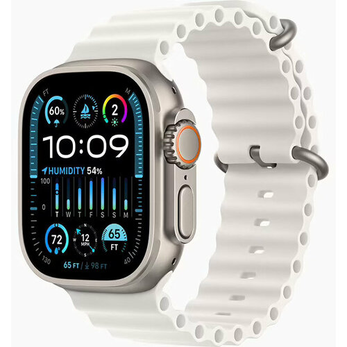 Apple Watch Ultra 2 49mm Titanium Case with White Ocean Band 10063000₽