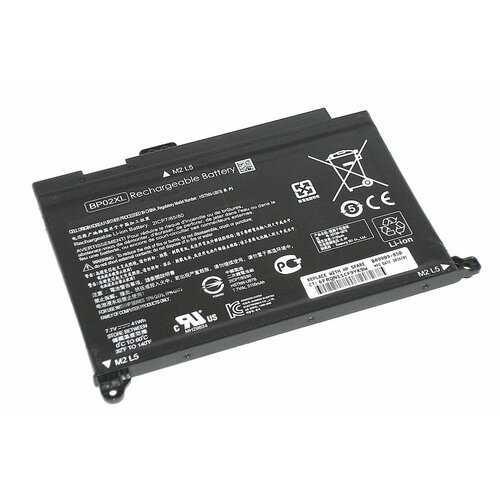 Аккумулятор BP02XL для ноутбука HP 15-AU 7.7V 5150mAh черный lmdtk new laptop battery for hp pavilion pc 15 au000 series tpn q175 q172 15 au156tx bp02xl hstnn lb7h hstnn ub7b