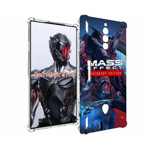 Чехол MyPads Mass Effect Legendary Edition для ZTE Nubia Red Magic 8 Pro / Red Magic 8 Pro Plus задняя-панель-накладка-бампер чехол mypads mass effect для zte nubia red magic 8 pro red magic 8 pro plus задняя панель накладка бампер